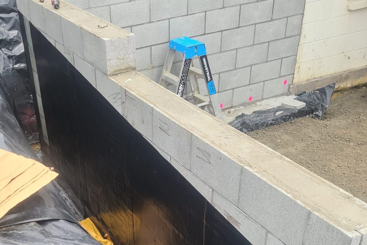 Retaning wall waterproofing